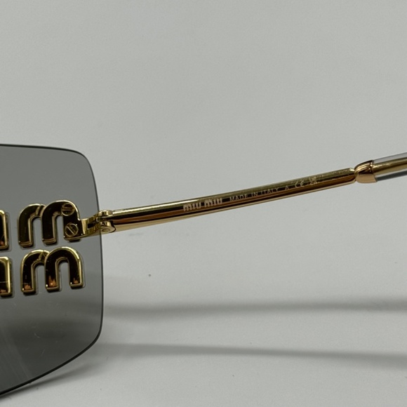 NEW MIU MIU MU54YS 5AK30B WOMEN SUNGLASSES MU 54YS 5AK30B GOLD GREY EYEWEAR main image 10